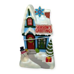 2009 Hallmark Caroling Cottage Seasons Greetings Lights Up w/ Music-With Tags